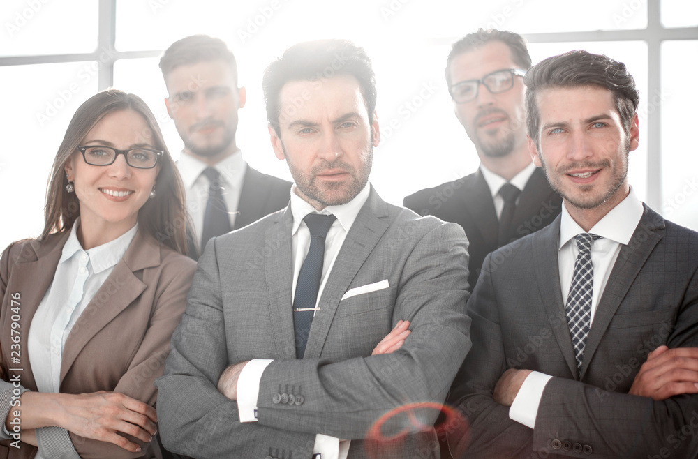 Mixed group of business men and women Mixed group of business men and women