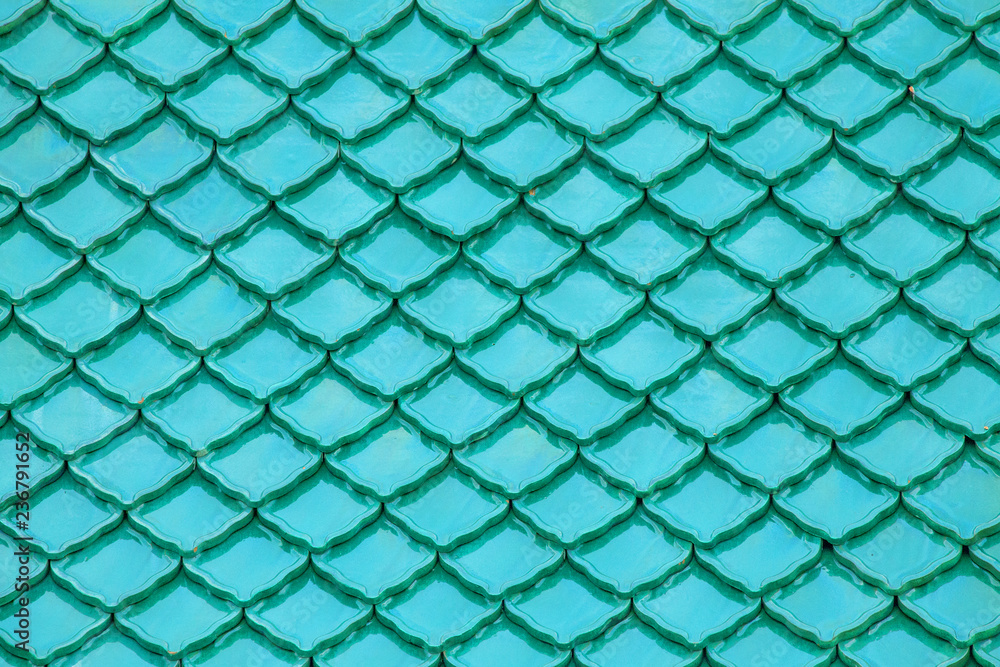 Fototapeta premium Blue tile background.