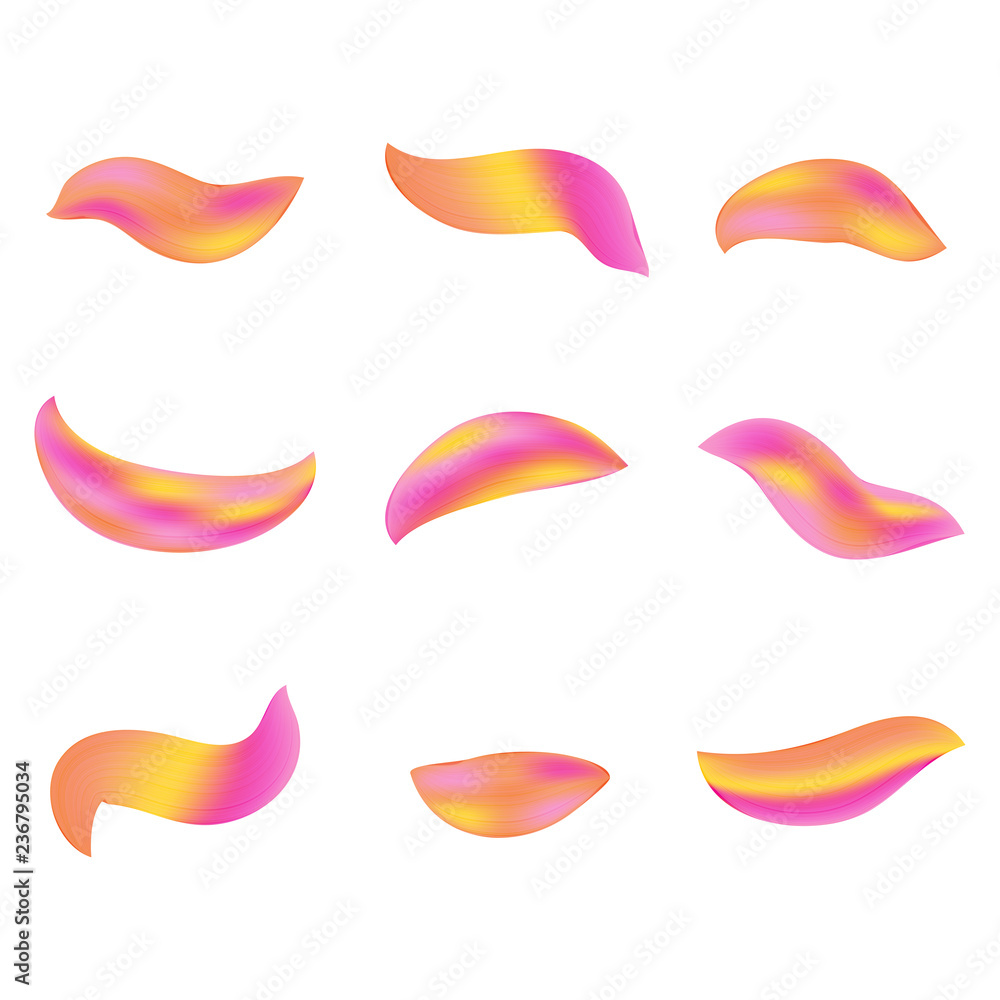 Set of colorful brush strokes. Modern design element. Label brush stroke backgrounds, paint for tags and stamps design Set of colorful brush strokes. Modern design element. Label brush stroke backgrounds, paint for tags and stamps design