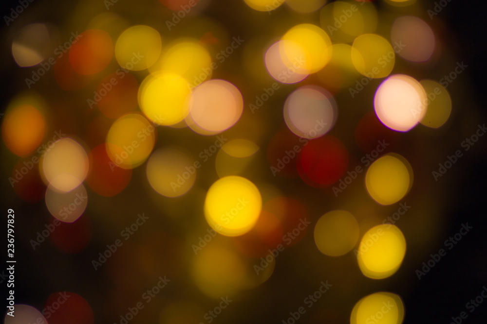 abstract background red bokeh circles. Beautiful background with particles. The illustration is beautiful.