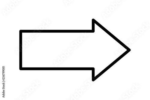 arrow signage to right icon