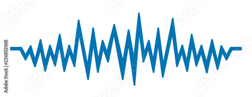 Sound wave sign - vector