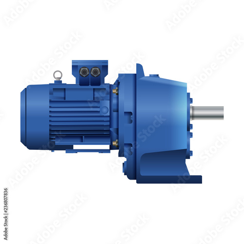 gearmotor with electric motor. drive technology. Engineering.