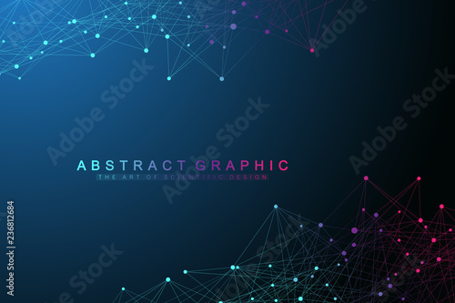 Global network connections with points and lines. Networking and Big Data visualization background. Futuristic global business. Vector Illustration