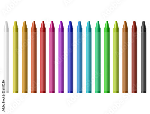 Wax colored pencils