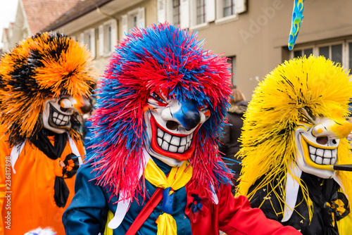 waggislarveen in verschienend farben 