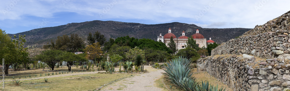 Panorama de Mitla, Oaxaca, Mexique