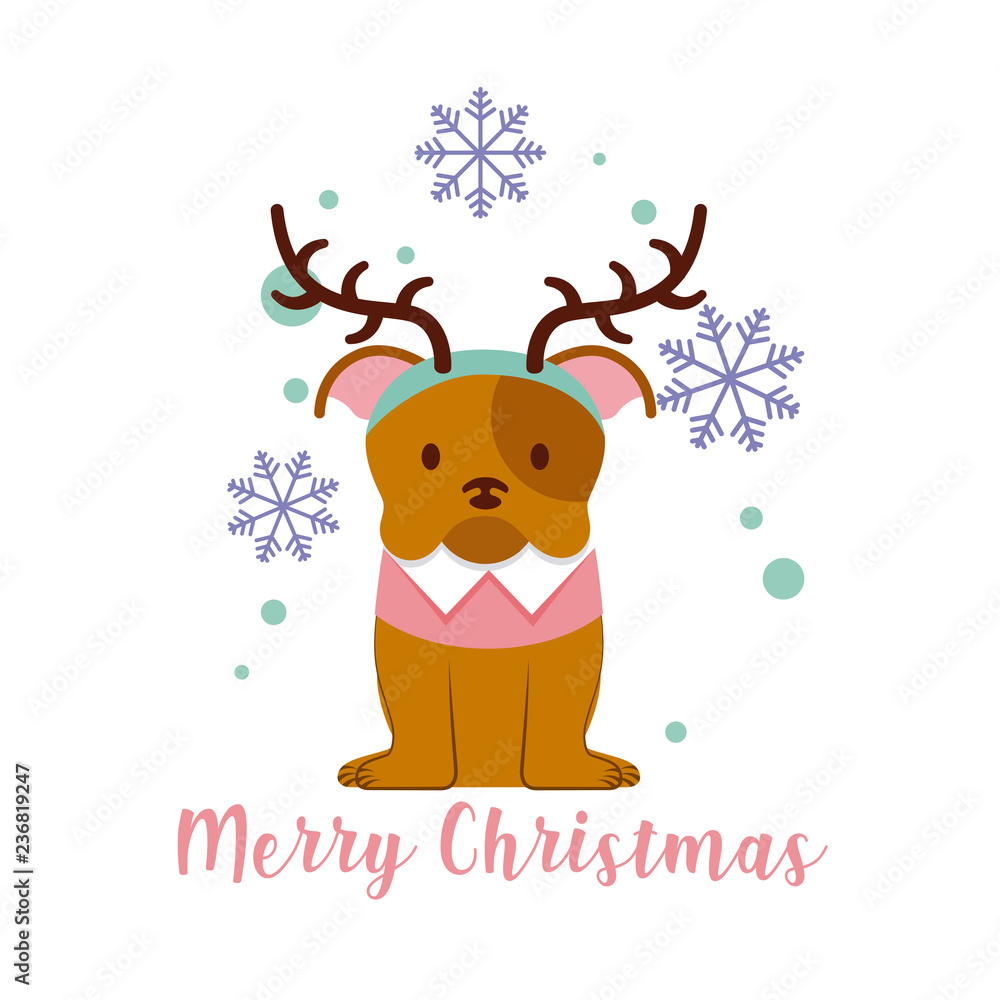 dog merry christmas card dog merry christmas card