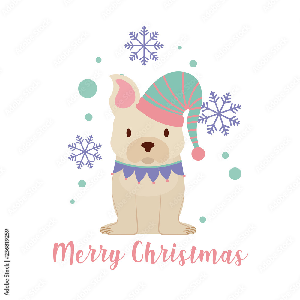 dog merry christmas card dog merry christmas card