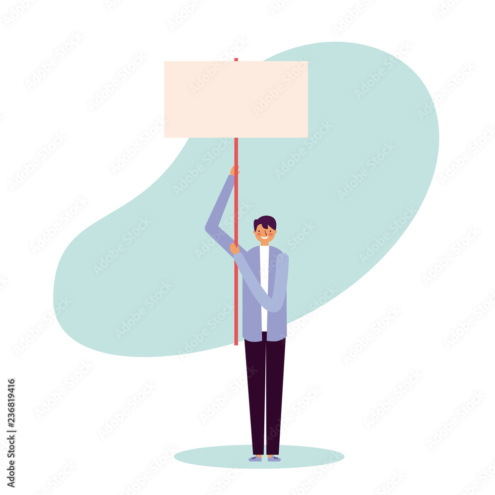 people holding banners