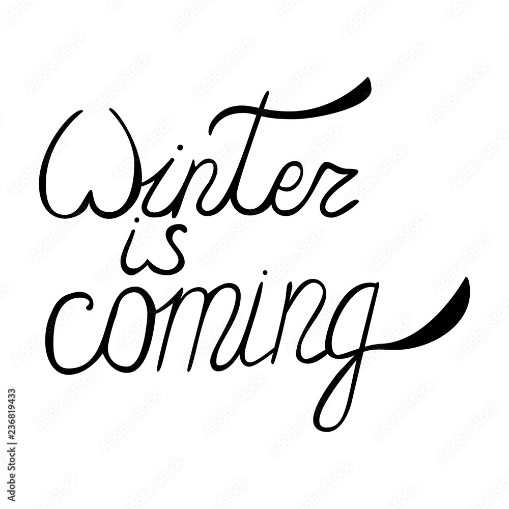Fototapeta premium winter is coming