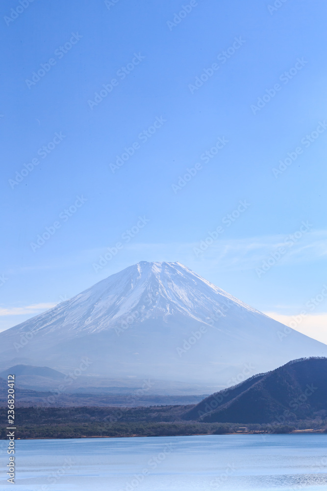 Mountain Fuji with Motosu lake