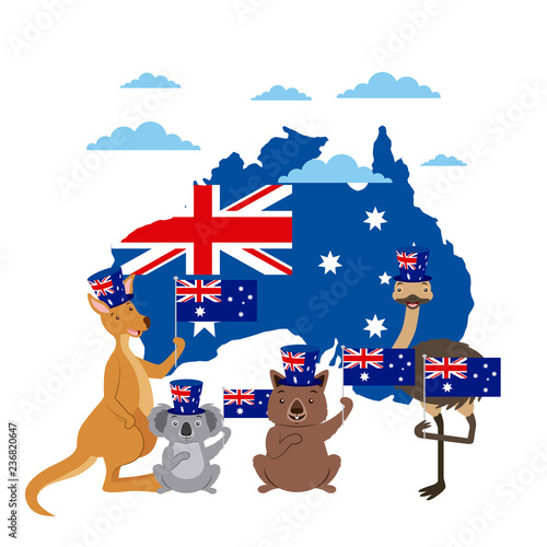 animals australia day celebration