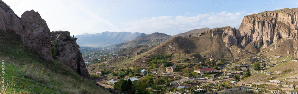 Panorama d'Old Goris en Arménie