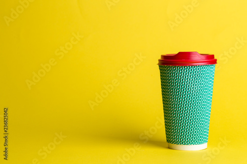 coffee with you in a disposable cup