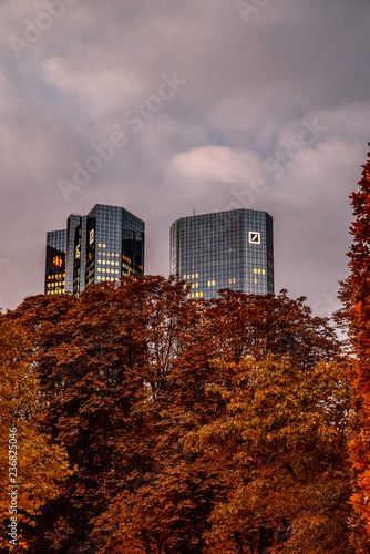 Skyscraper in the late hours 