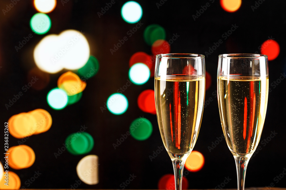 two glasses of champagne close up two glasses of champagne close up