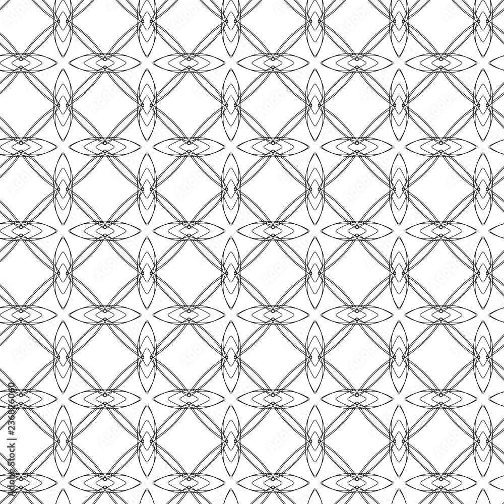 Vector seamless pattern. Modern stylish abstract texture. Repeating geometric tiles from striped elements