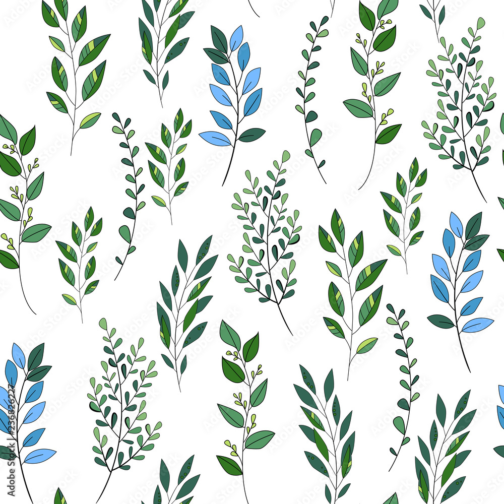 Green leaves. Wedding concept. Floral poster, invite. Vector arrangements for greeting card or invitation design background Green leaves. Wedding concept. Floral poster, invite. Vector arrangements for greeting card or invitation design background