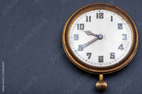 Wallpaper Mural Old antique pocket watch on natural stone background. Torontodigital.ca