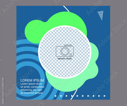 Social media banner template.. Use it to advertise in social networks to promote your product