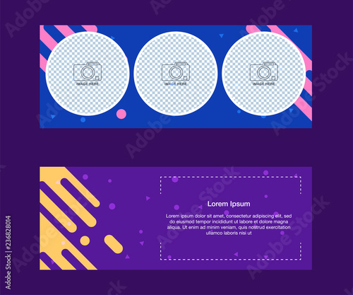Social media banner template.. Use it to advertise in social networks to promote your product
