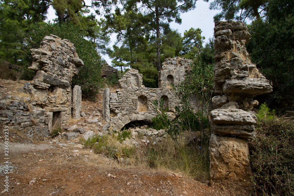In der antiken Stadt Lyrbe, Seleukia, Antalya Province, Türkei