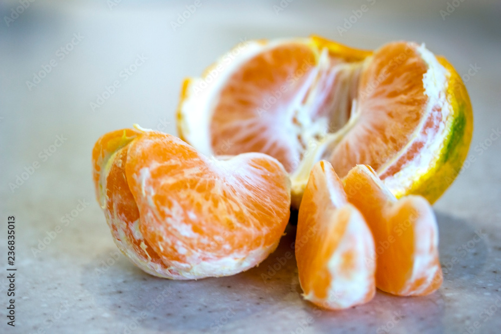 Slices of tangerine Slices of tangerine