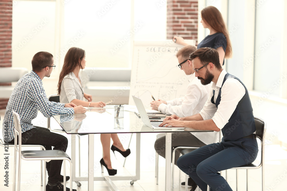 business team is presenting a new commercial project business team is presenting a new commercial project