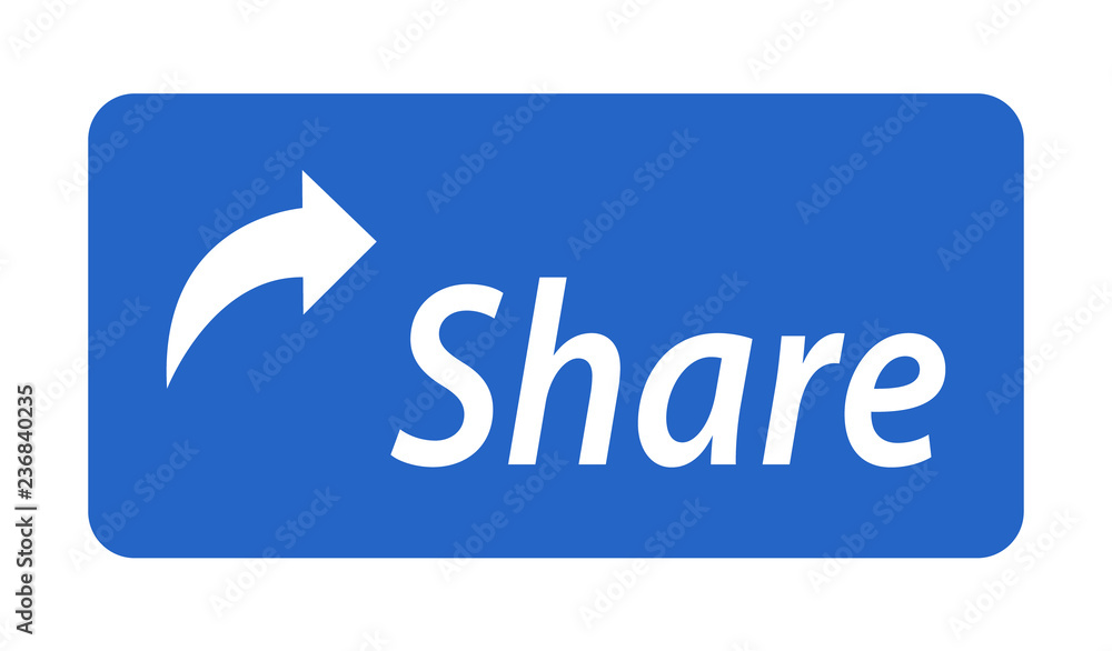 Share click button internet icon isolated. Vector illustration banner Share click button internet icon isolated. Vector illustration banner