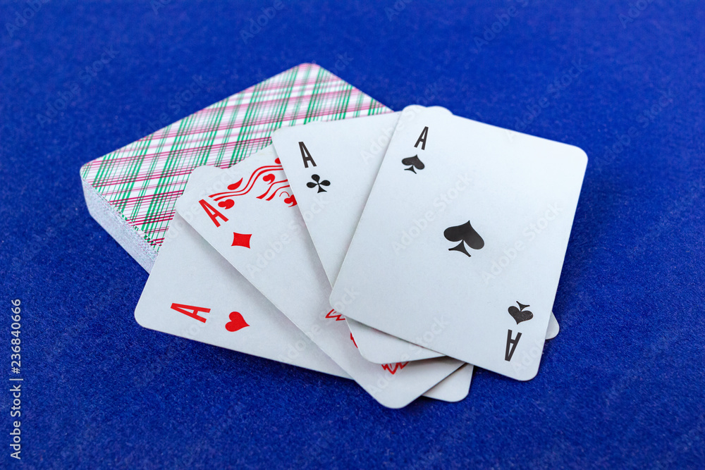 Obraz premium Four card aces