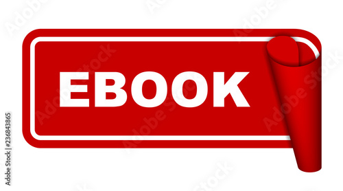red vector banner ebook