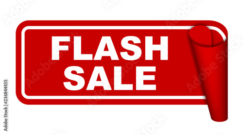 red vector banner flash sale