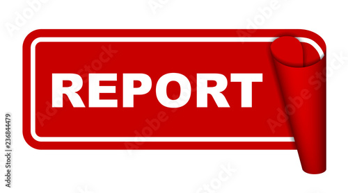 red vector banner report