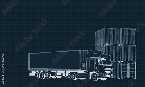 Hand Drawing Logistics Concept