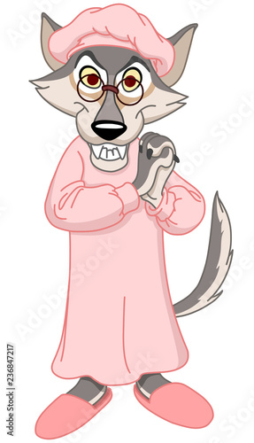 Little red riding hood wolf