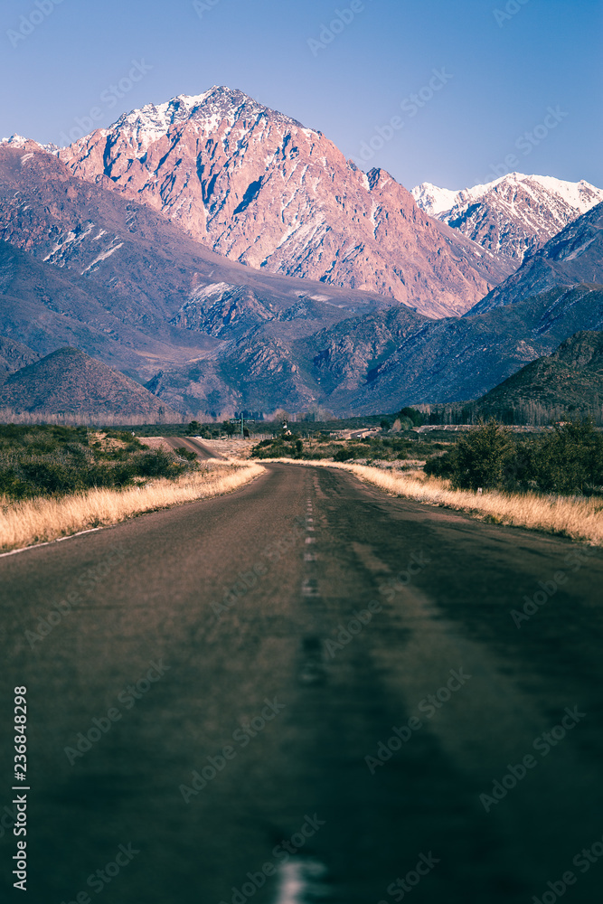 Road to the Andes Mountains