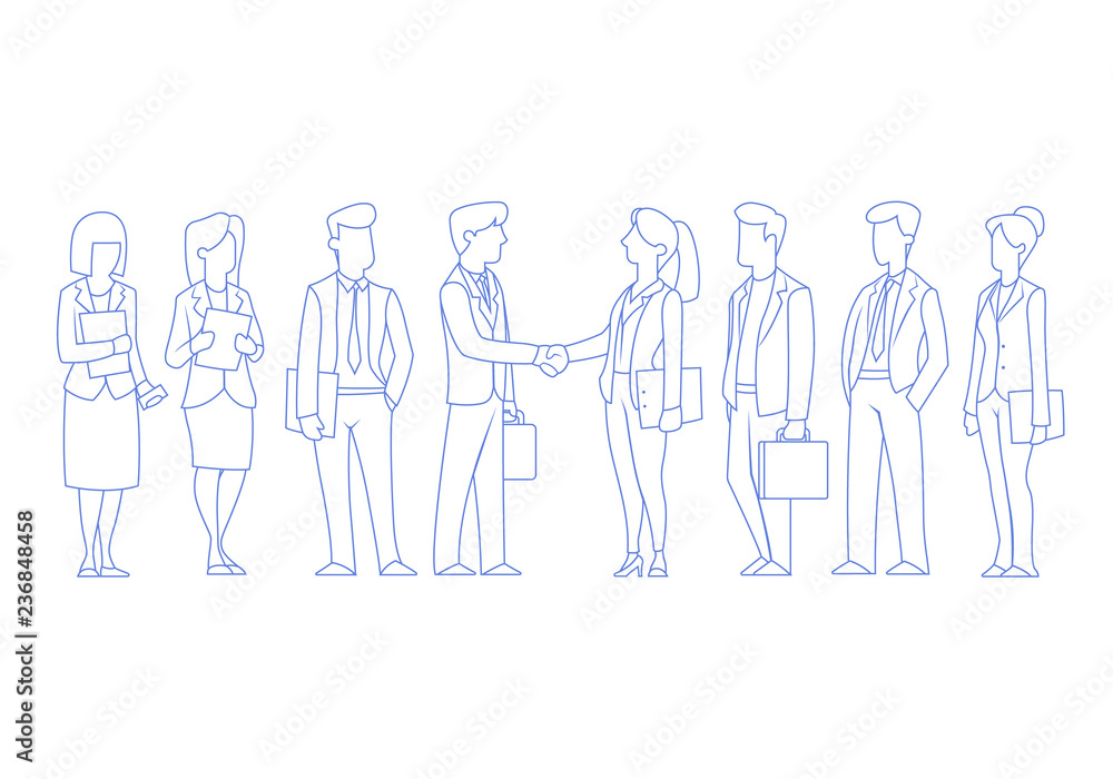 Business People Group Team Human Resources Businessman Hand Shake Business People Group Team Human Resources Businessman Hand Shake