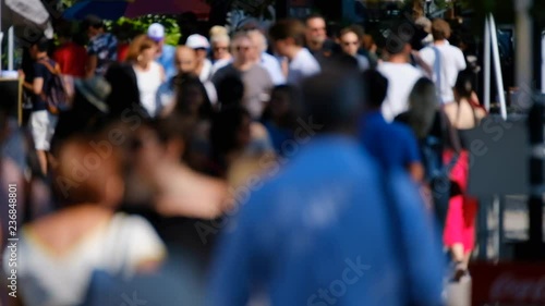 Wallpaper Mural Crowd of people on the street. No recognizable faces Torontodigital.ca