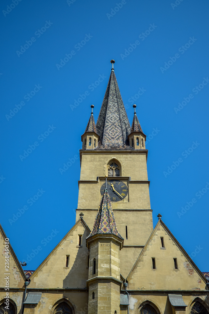 Fototapeta premium Lutheran Cathedral of Saint Mary, Sibiu, Romania