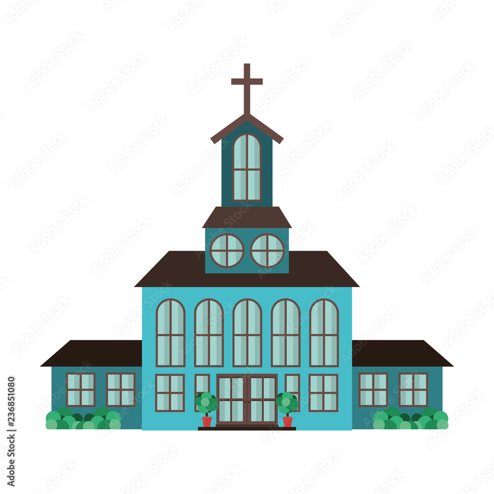church isolated icon church isolated icon