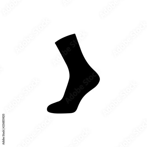 Socks Icon Vector, logo on white background