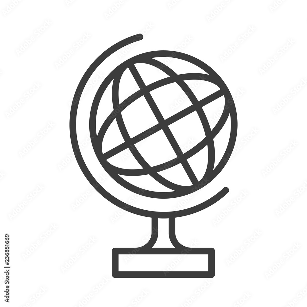 Globe vector icon in modern flat style isolated. Globe can support is good for your web design. Globe vector icon in modern flat style isolated. Globe can support is good for your web design.