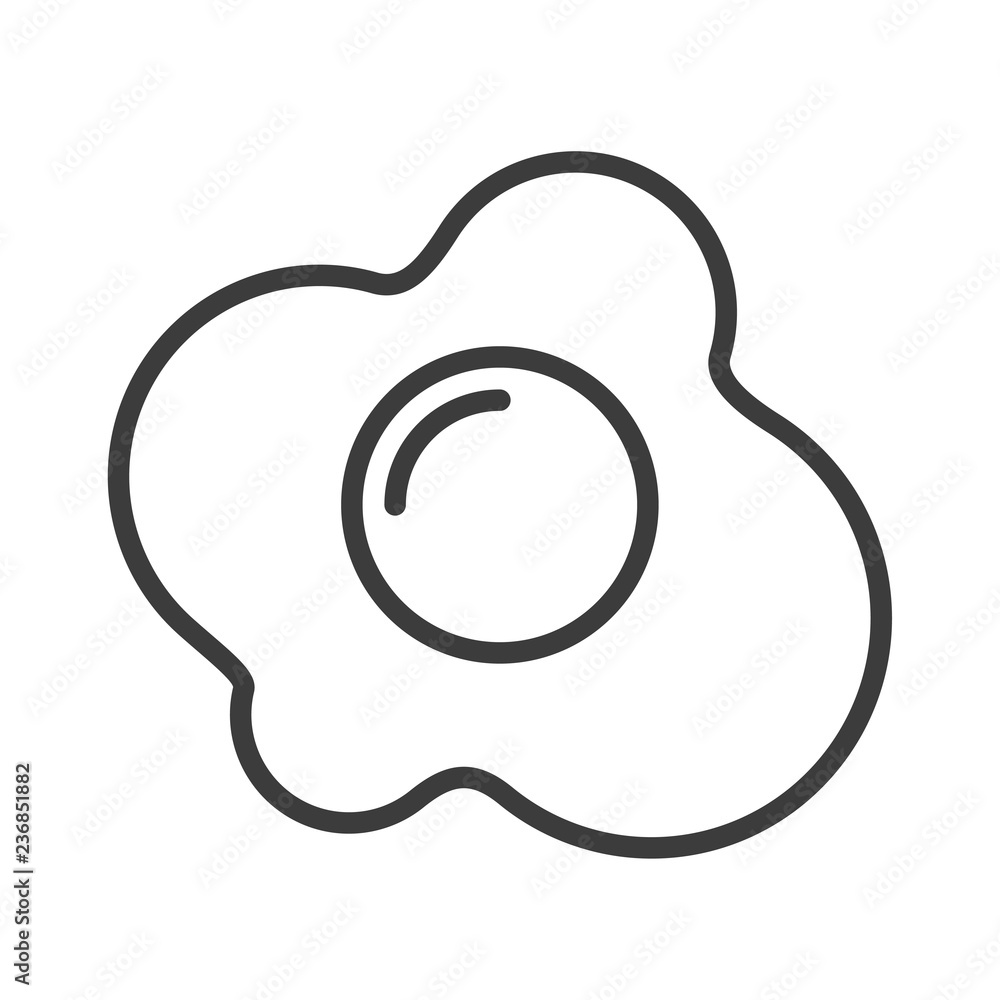 Fried egg vector icon in modern flat style isolated. Fried egg can support is good for your web design. Fried egg vector icon in modern flat style isolated. Fried egg can support is good for your web design.