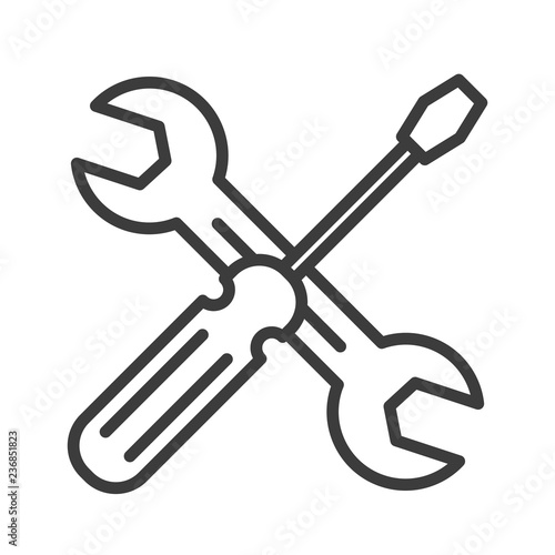 Repair vector icon in modern flat style isolated. Repair can support is good for your web design.