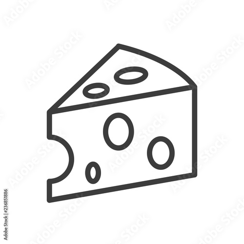 Cheese vector icon in modern flat style isolated. Cheese can support is good for your web design.