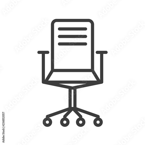 chair vector icon in modern flat style isolated. chair support is good for your web design.