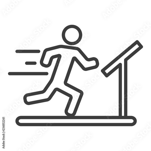 Run vector icon in modern flat style isolated. Run can support is good for your web design.