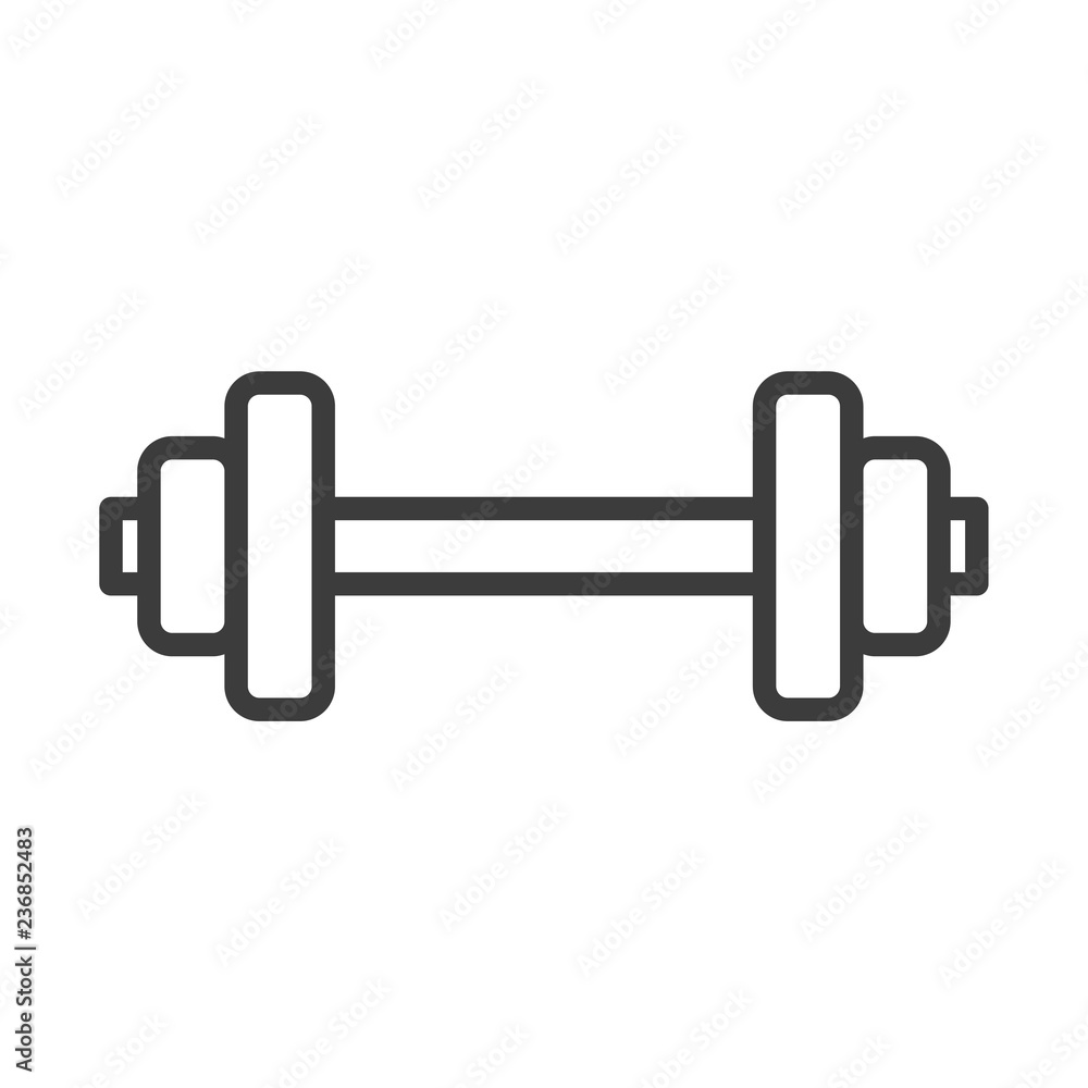 Dumbbell vector icon in modern flat style isolated. Dumbbell can support is good for your web design. Dumbbell vector icon in modern flat style isolated. Dumbbell can support is good for your web design.