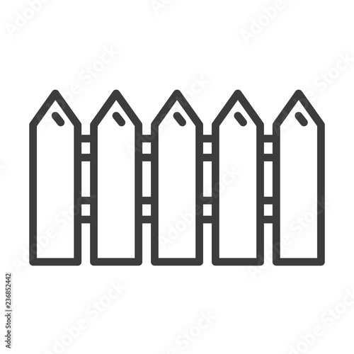 Fence vector icon in modern flat style isolated. Fence can support is good for your web design.